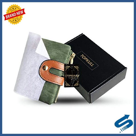 Slim Bifold RFID Leather Wallet with Zipper Coin Pocket - Picture 8 of 8